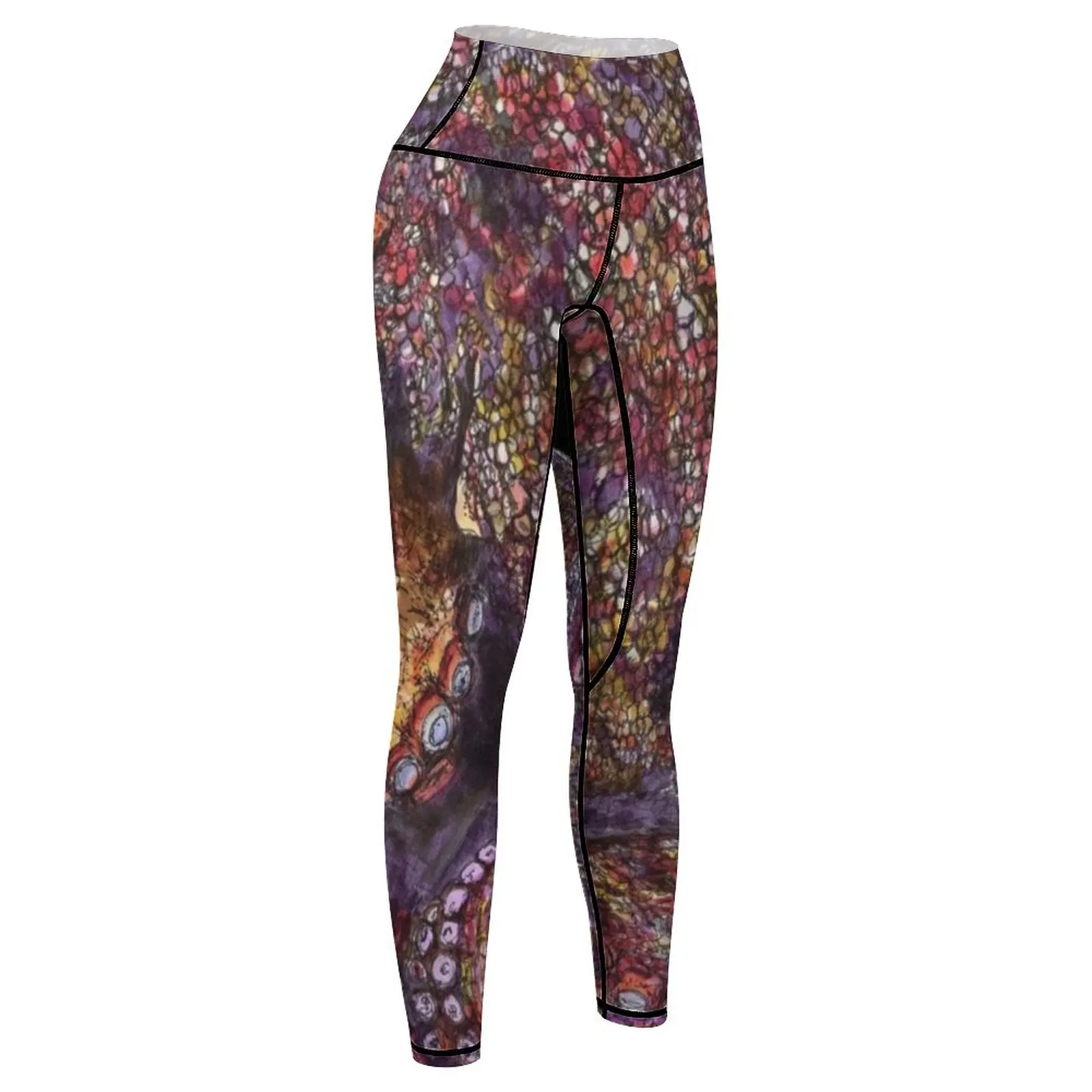 Lisa the Octopus Leggings leggins push up woman gym's sportswear Womens Leggings