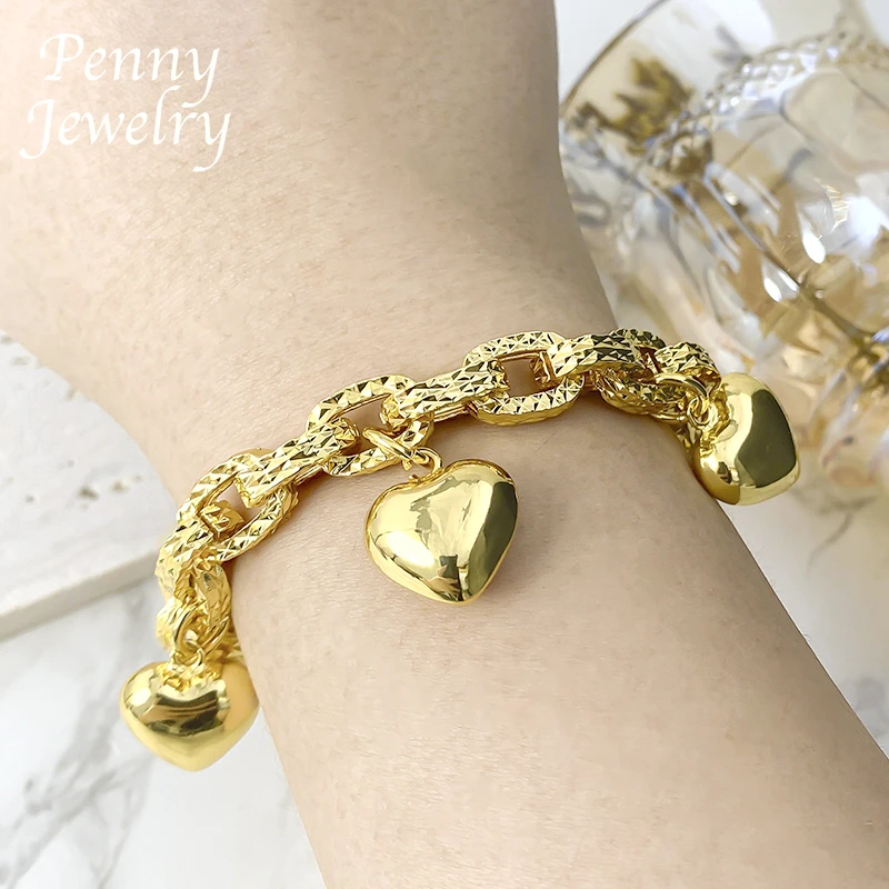 Elegant Bohemia Luxury Dubai 18K Gold Plated Jewelry for Women Bracelet Fashion Engagement Jewellery for Party Wedding Gifts