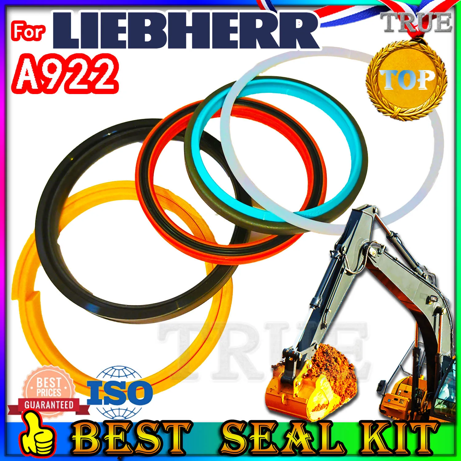 For Liebherr A922 Oil Seal Repair Kit Boom Arm Bucket Excavator Hydraulic Cylinder Engine O-ring Pump Digger Clamshell Shovel