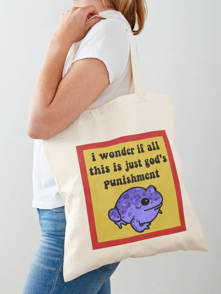 God’s Punishment Frog Tote Bag tote bags cloth bags Cloth bag Reusable bags Women