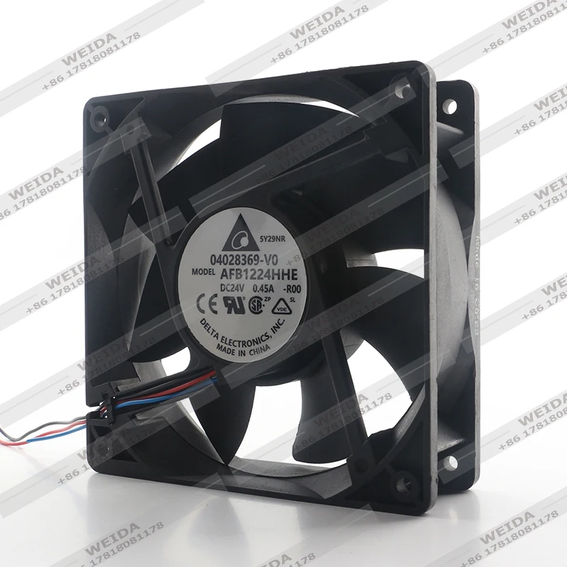 12038 Delta DC24V 0.45A 10.8W Double ball inverter Mute Server welder alarm 12CM AFB1224HHE-R00 Cooling fan