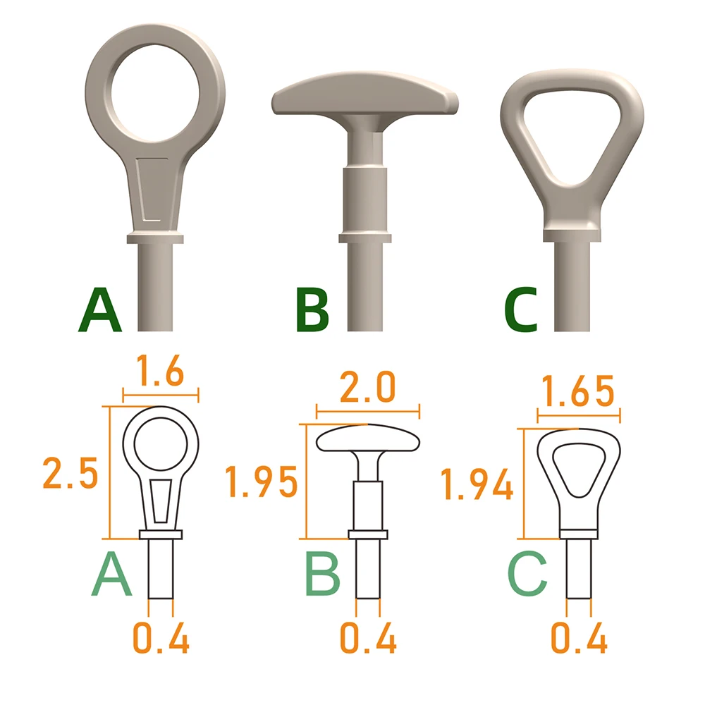 PR0066 Model Refinement Modification Parts Oil Dipstick Handle Suitable For 1/24 Scale 3D Printing