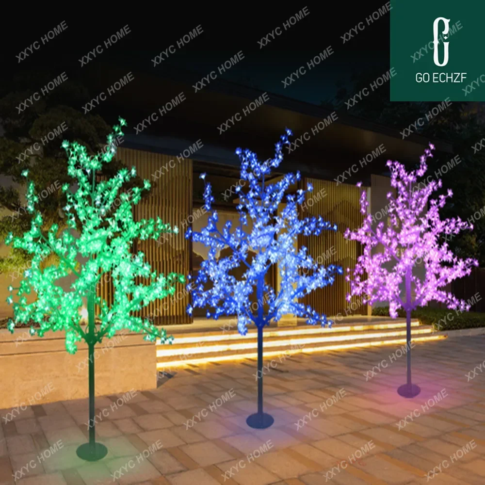 1.8M Height LED Artificial Cherry Blossom Trees Christmas Light 864pcs  Bulbs 110/220VAC Rainproof Fairy Garden  Decoration