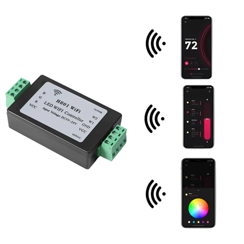 WORTHOWN-RGBW LED Controller WIFI Controller H801 RGBW LED WIFI Controller LED RGB Controller For5050 RGBW Controller