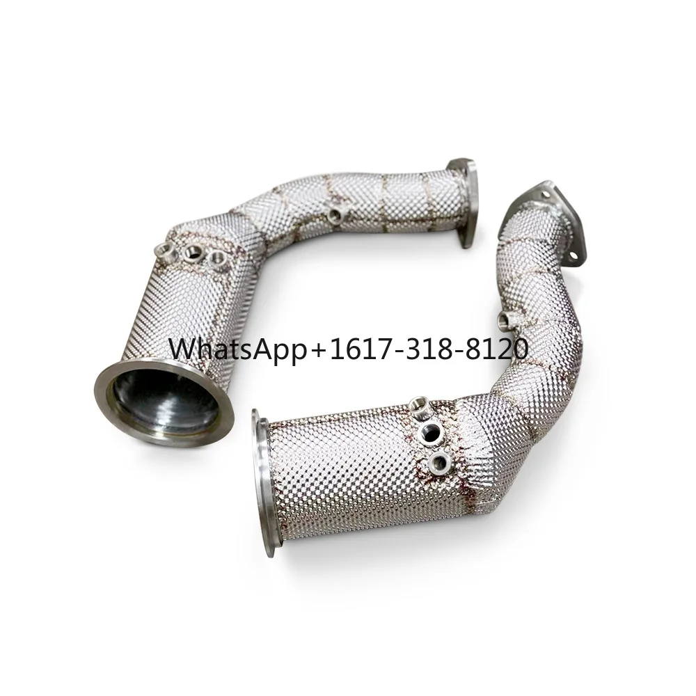 

For Por sch e Cay e ne Turbo GT 4.0T stainless steel downspout with OPF insulation