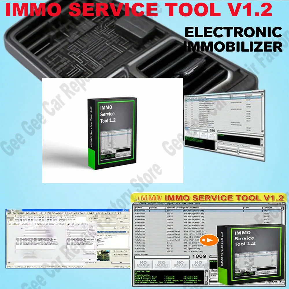 

New IMMO SERVICE TOOL V1.2 Car Repair Software obd2 scanner Car Maintenance Tools PIN CODE Immo Off CALCULATOR BSI VDO DASHBOARD