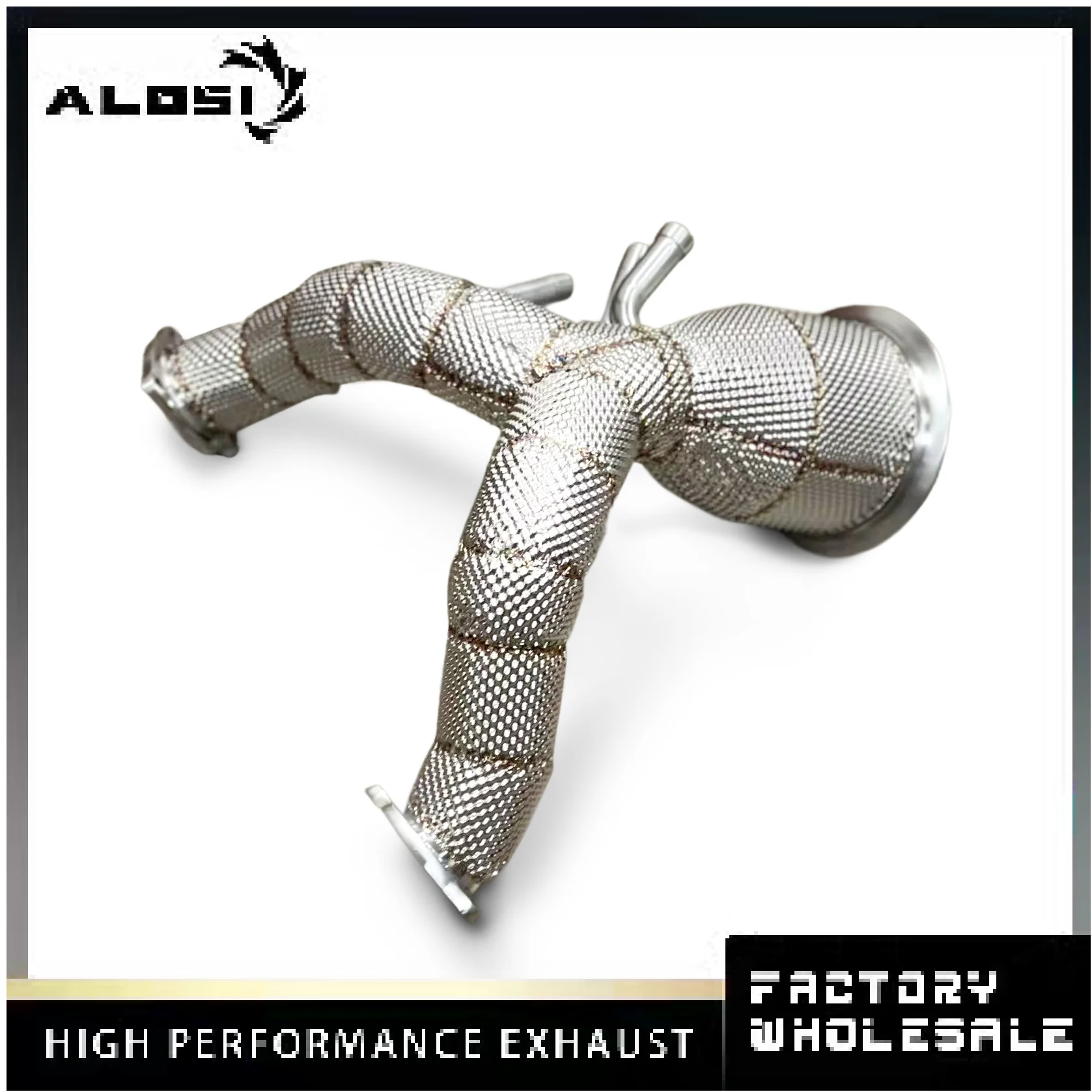 

High-performance downpipe suitable for Volkswagen Touareg 3.0T 3.0TDI 2021 - 2024, perfectly installed with OPF / DPF catalyst