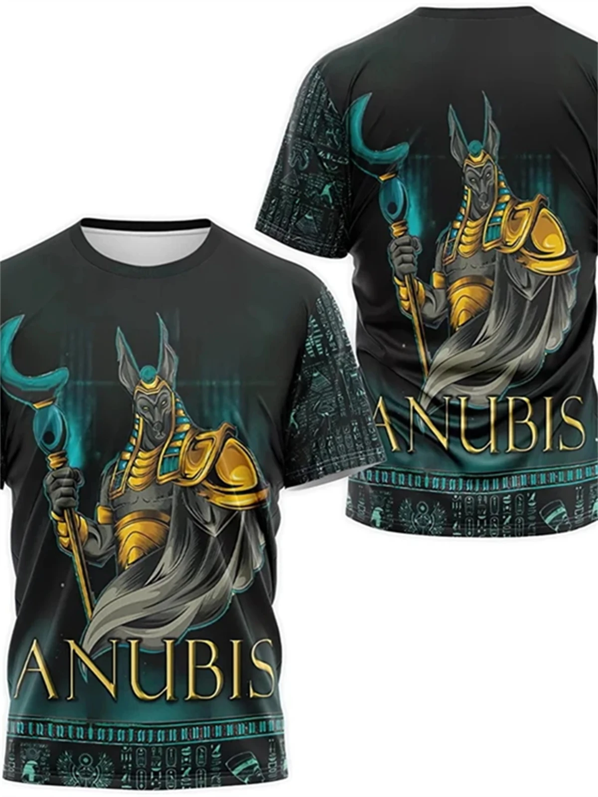 

Ancient Egypt Pharaoh Anubis Pattern 3D Print T-Shirts Men Women Short Sleeve T Shirt Unisex Harajuku Y2k Tees Tops Kids Clothes