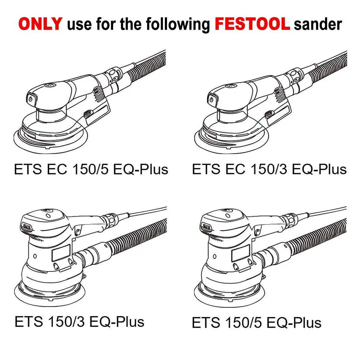 Imagem -06 - Almofada de Lixamento Dura para Festool 48 Furos Rosca m8 Almofada de Moagem de Backup para Eqets 150 Eqets ec 150 eq 150 mm 1pc