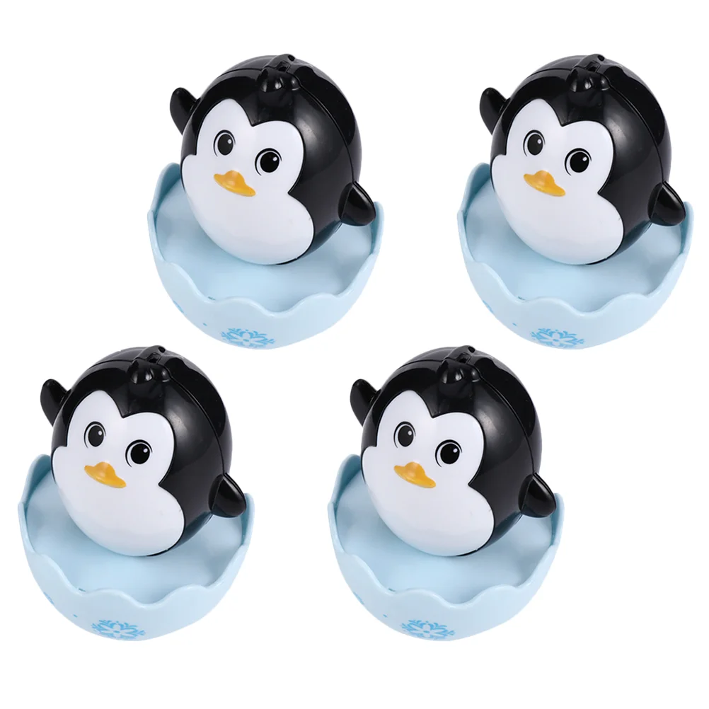 4 Pcs Tumbler Toy Cartoon for Toddler Infant Playthings Childrens Toys Animal Baby Abs Tumblers