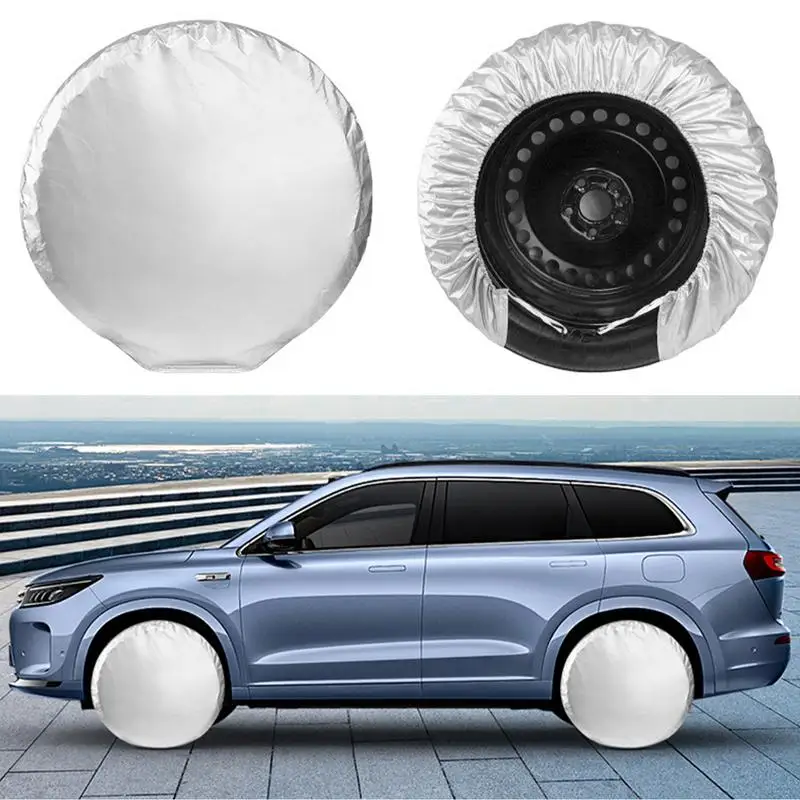 

Car Tire Covers Wheel Tire Cover Trailer Accessories Waterproof Fits 27-31 Inch Tire Diameter For Trailers RV SUV Truck