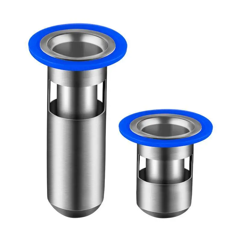 Odor-Blocking Stainless Steel Drain Insert Prevents Odors And Insects From Entering Through The Drainpipe Easy To Install