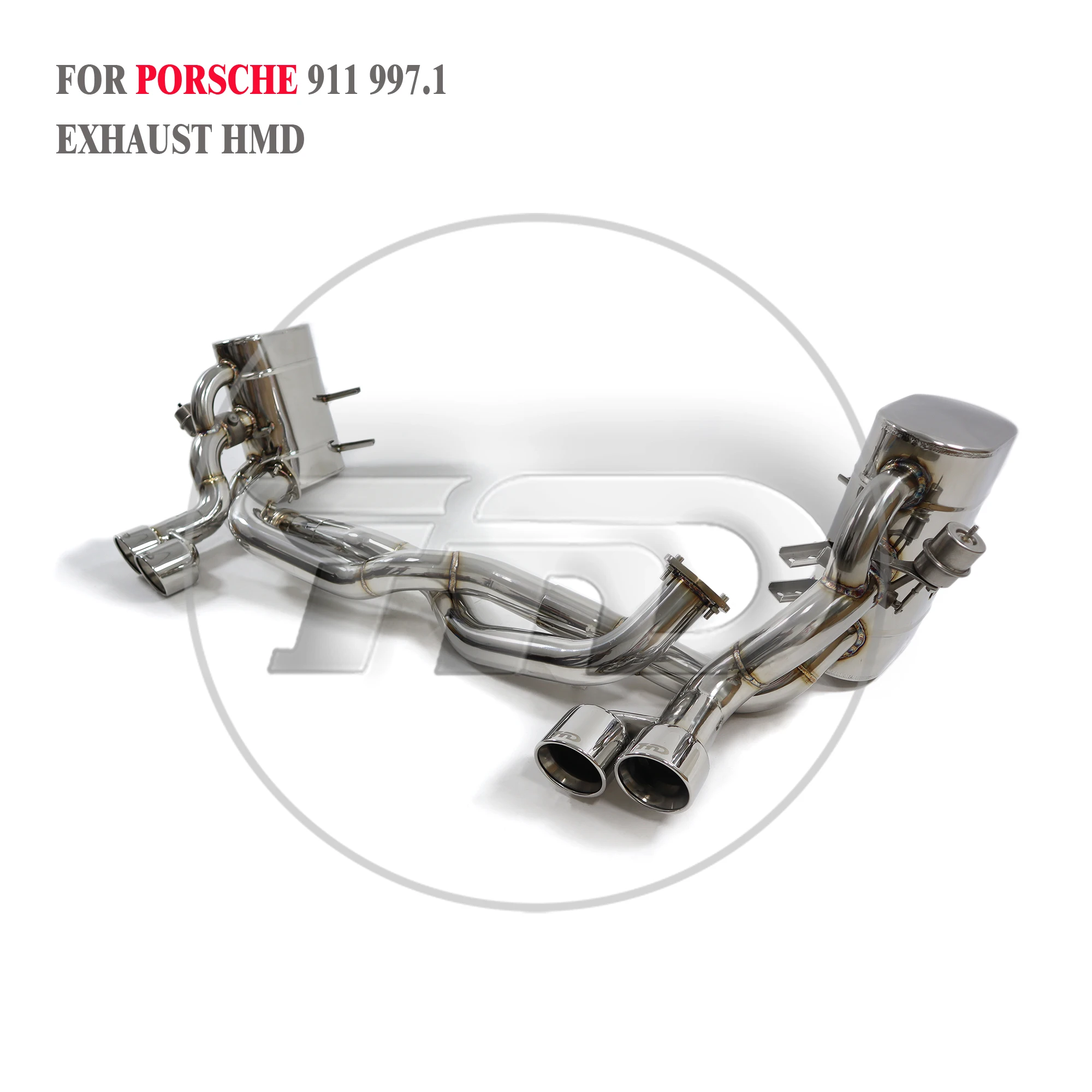 HMD Exhaust Assembly for Porsche 911 997.1 3.6L  Autos Accesorios Electronic Valve Muffler Car Accessories