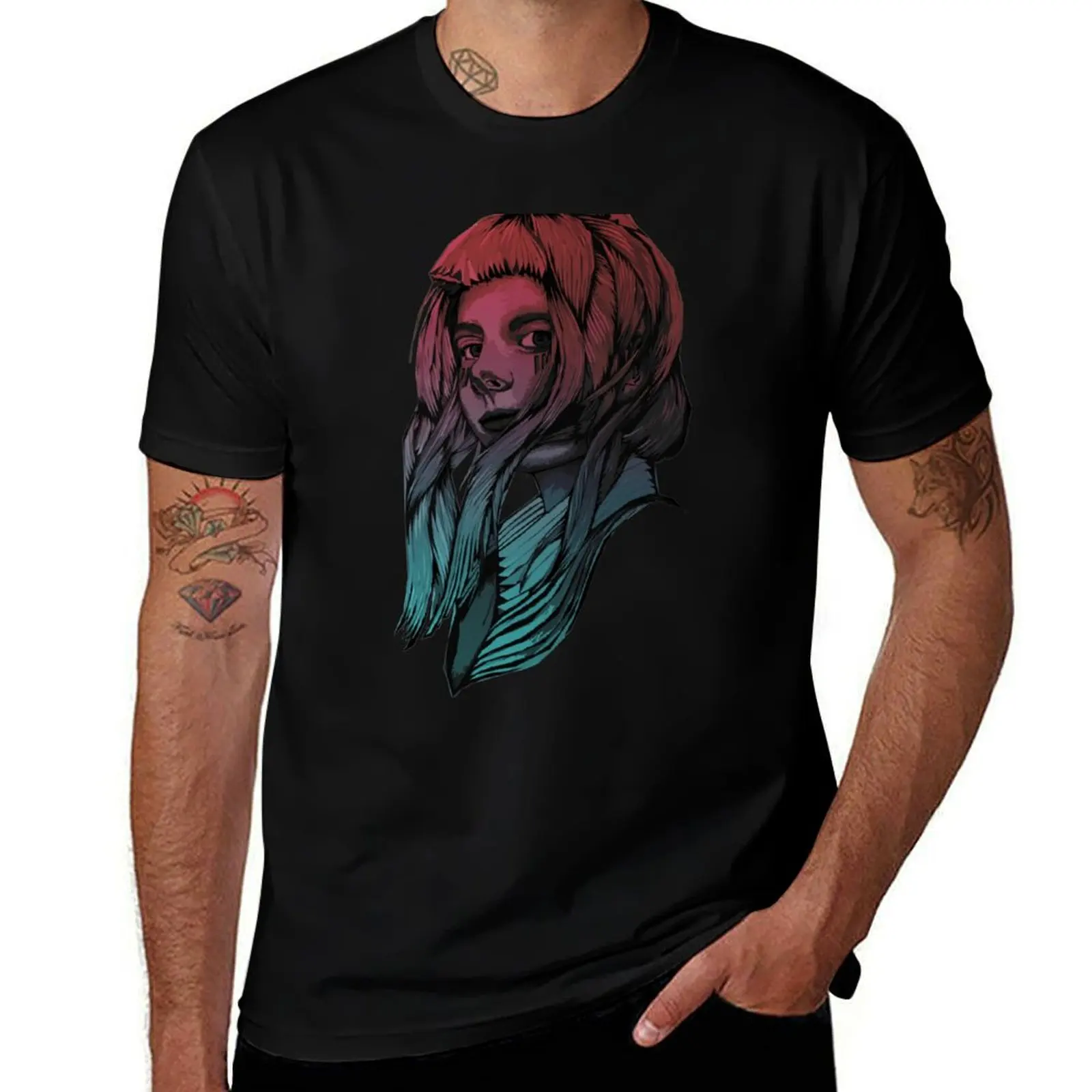 

Aurora Aksnes - Under The Water Edition T-Shirt Art Pattern Printed Casual Top
