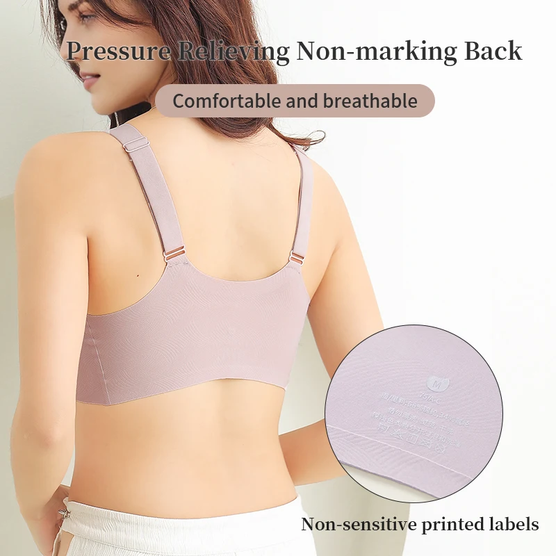 LERVANLA  New Style Front Button Adjustable Vest Breast Bra Postoperative Silicone Bra Underwear Women False Breast Resection