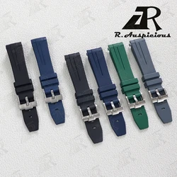 20mm 21mm No gaps Curved End Rubber Watch band for Rolex Submariner DAYTONA GMT Yacht-Master Silicone Strap Watch accessories