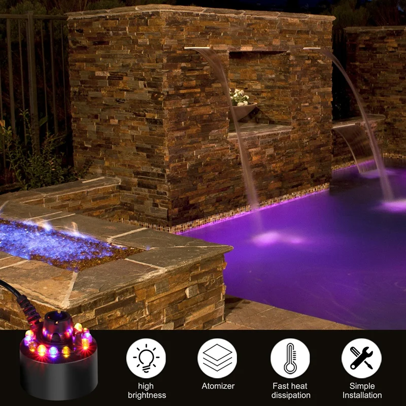 صانع ضباب ، داخلي نافورة مستر الضباب ، بركة صغيرة آلة الضباب رذاذ الهواء المرطب لجميع القديسين ، عيد الميلاد