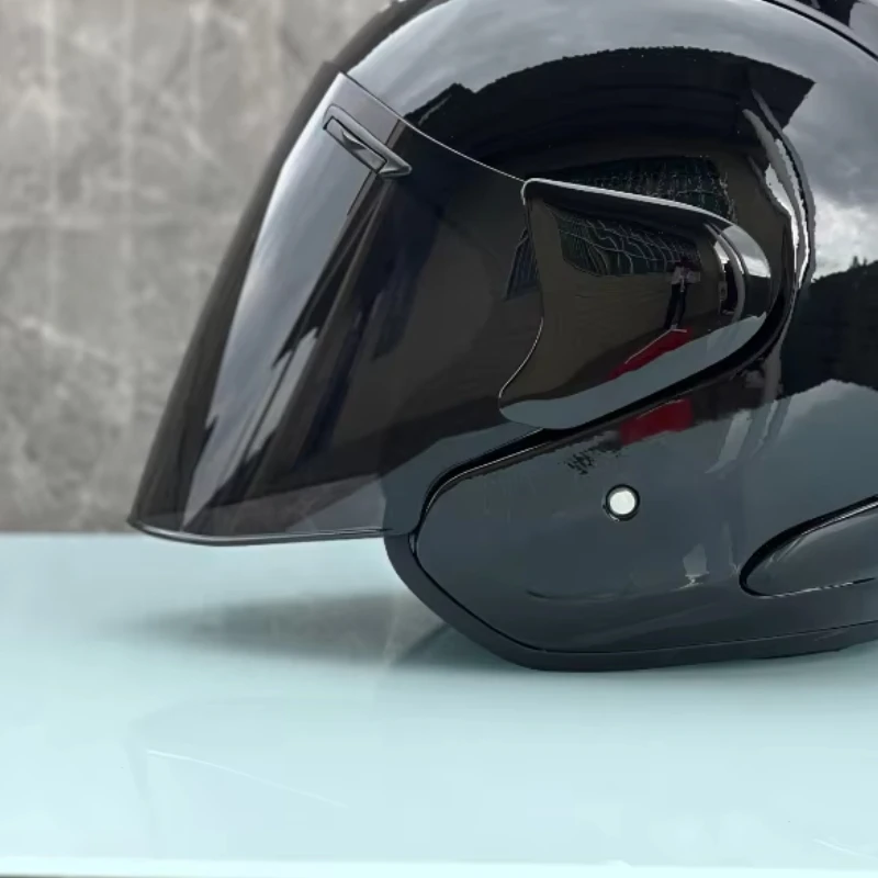 Ram5 Helderzwarte Halve Helm Heren en Dames Motor Off-Road Zomerhelm Downhill Racing Mountain Cross Casco Capacete