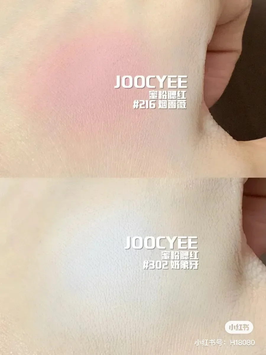 Joocyee I Apple You Collection Szminki Róż Rozświetlacz Puder Utrwalający Wielokolorowa Paleta Róż Matowy Błyszczący Makijaż