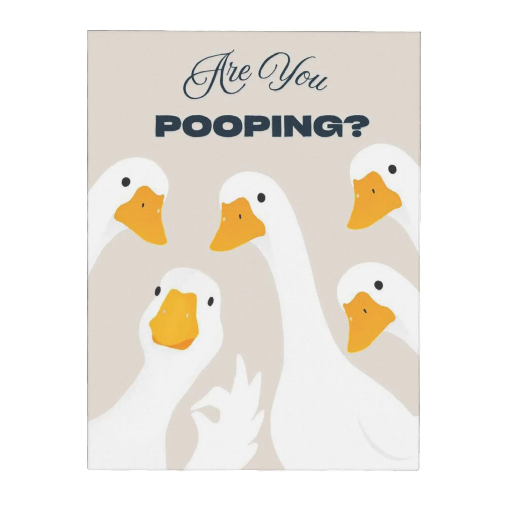 Wall Hanging Art  Canvas Painting for Indoor Home Wall Decoration  Unframed Decor Artwork Are You Pooping Gift 12x16inch