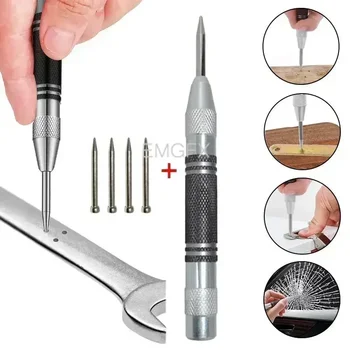 Super mocny automatyczny dziurkacz centralny Kerner pozycjonujący sprężynowy regulowany znacznik drewno szklane prasa wiertło do metalu