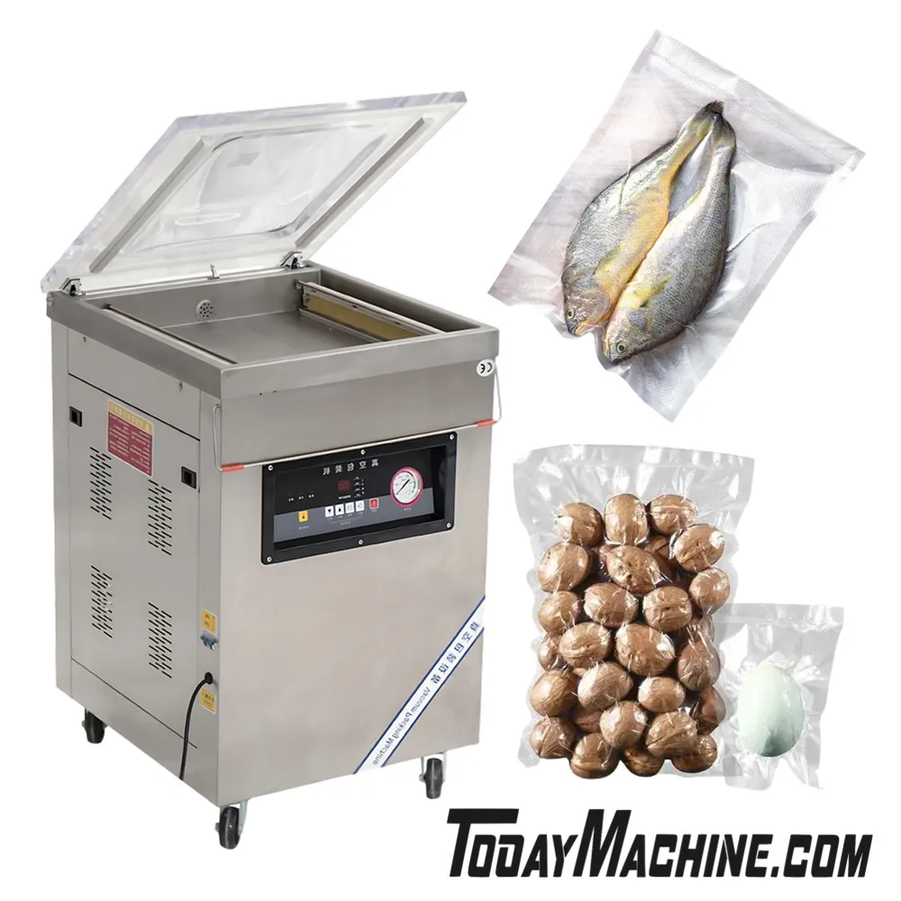 

Automatic Food Meat Chicken Sausage Rice Packer Fish Fruit Vacuum Sealing Machine