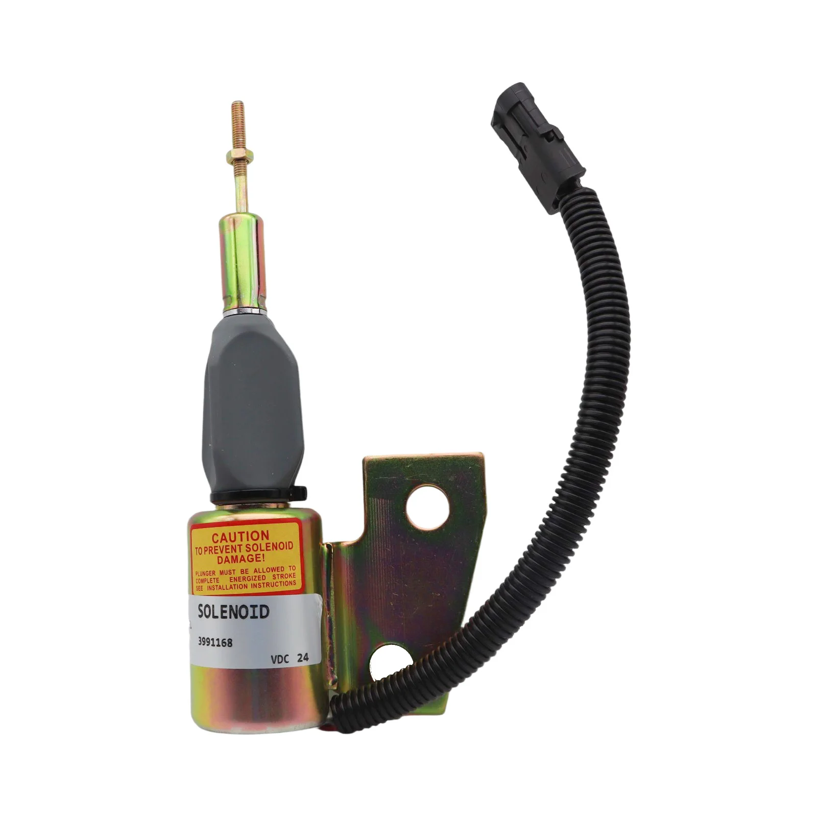 Válvula Solenoide de Desligamento de Combustível 3964628 para Escavadeira Hyundai R130 R130-5 e Válvula Solenoide Case IH