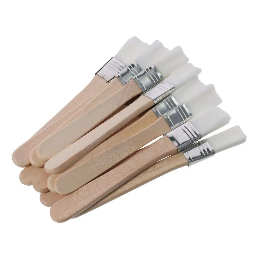 1/12Pcs Fences 0.5 inch Paint Brush Nylon Painting Tool Bent Head Wall