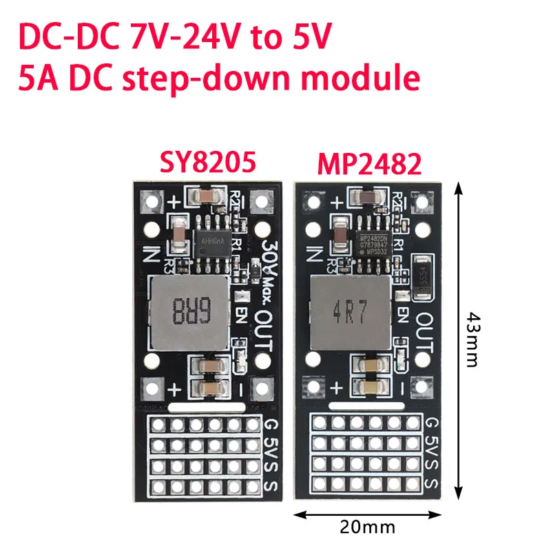 5V 5A Servo Driver Step-down Module SY8205/MP2482 6 channel Servo Power Driver Board For Arduino Raspberry Pi