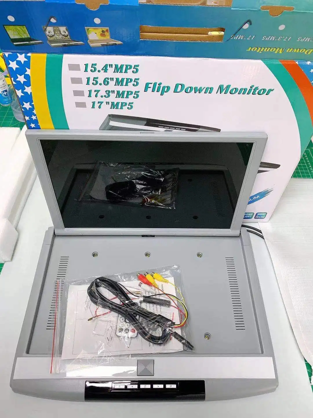 12/15.4/17/19/22 Inch Overhead TV Dakmontage/Flip-down Monitor Display voor Auto Bus Vrachtwagen Gebruik