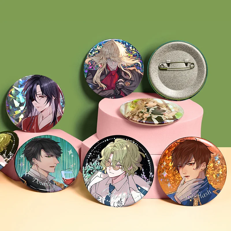 شخصية مخصصة صفيح دبابيس مستديرة لتقوم بها بنفسك صور صور التلبيب دبابيس شارات معدنية على ظهره الحلي هدايا للأطفال الأصدقاء