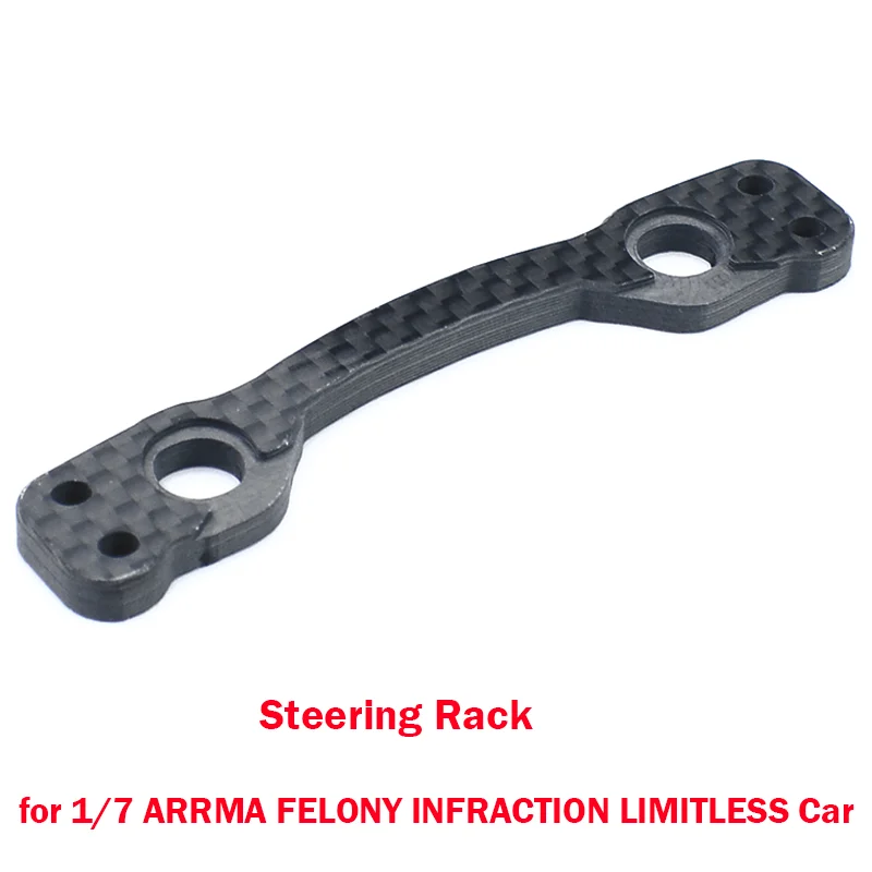 RC Car Carbon Fiber Steering Rack Ackerman Board for 1/7 ARRMA FELONY INFRACTION 6S LIMITLESS F1 V2 Car Truck AR340060