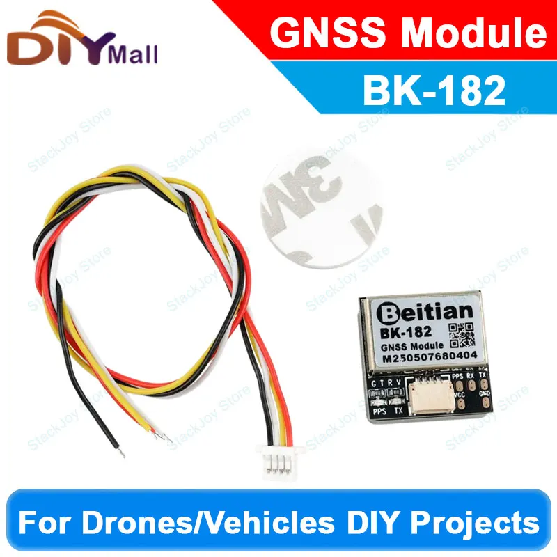 

Модуль Beitian BK-182 Nano GNSS, чип M9140, 4-системный GPS/ГЛОНАСС/BDS/Galileo, CEP 1,5 м, 92 каналов, кабель 1,0-4P, для дронов/транспортных средств