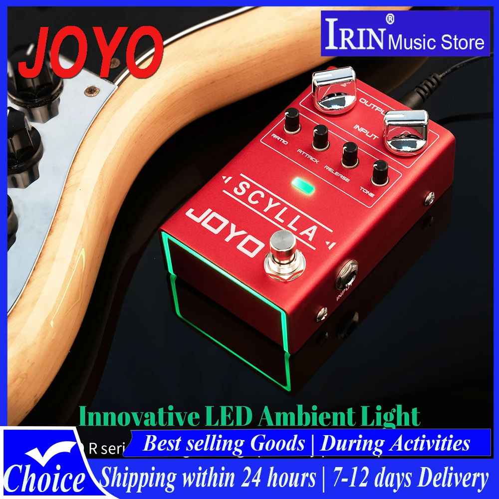 

JOYO R-27 SCYLLA Bass Compressor Pedal High Dynamic Control Range Studio-grade Bass/Guitar Pedal with ATTACK/RELEASE/RATIO Knobs