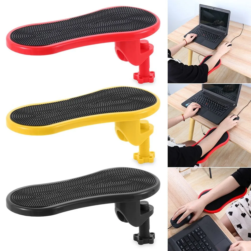 New Attachable Desk Armrest Pad Adjustable Rotatable Mouse Pads Arm Wrist Rests Portable Mouse Pad Holder Office Accessory