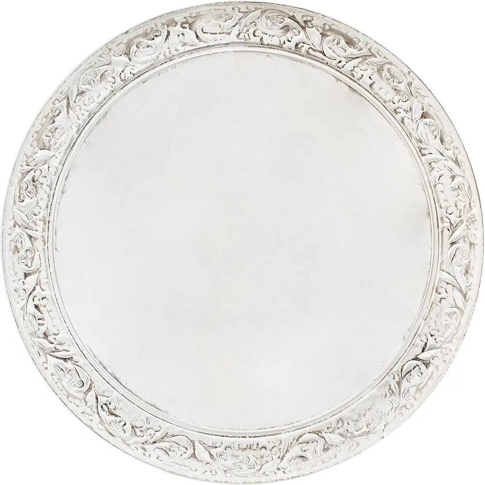 طاولة نهاية قابلة للطي من الخشب الصلب بتصميم بوهو عتيق - طاولة جانبية مستديرة مصنوعة يدويًا 18 للمساحات الصغيرة والمدخل وغرفة المعيشة والسرير #5