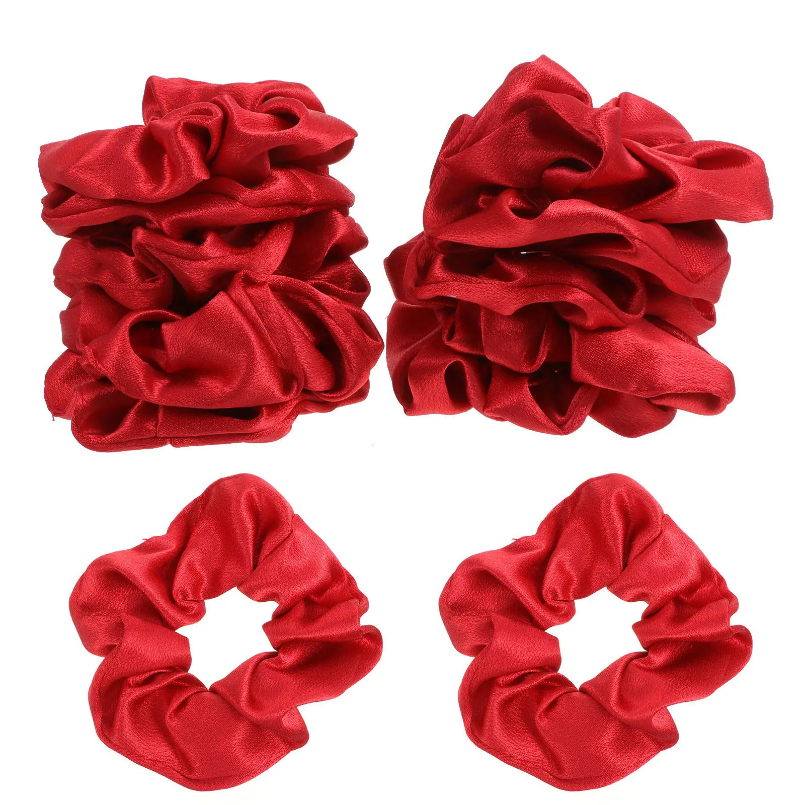 

10 Pcs Ponytails Holders Women Headdress Cloth Hair Tie Scrunchy Ties Xmas Scrunchies