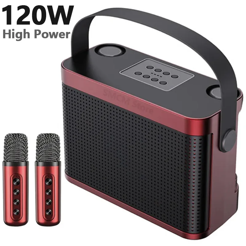 120W High Power Wireless Portable Microphone Bluetooth Speaker Sound Family Party Karaoke Subwoofer Boombox caixa de som Ys-219