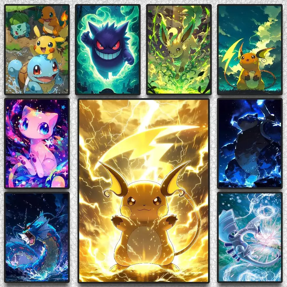 Pokemon Peripherals Pikachu Raichu Jolteon Anime Diamond Painting Bedroom Decor