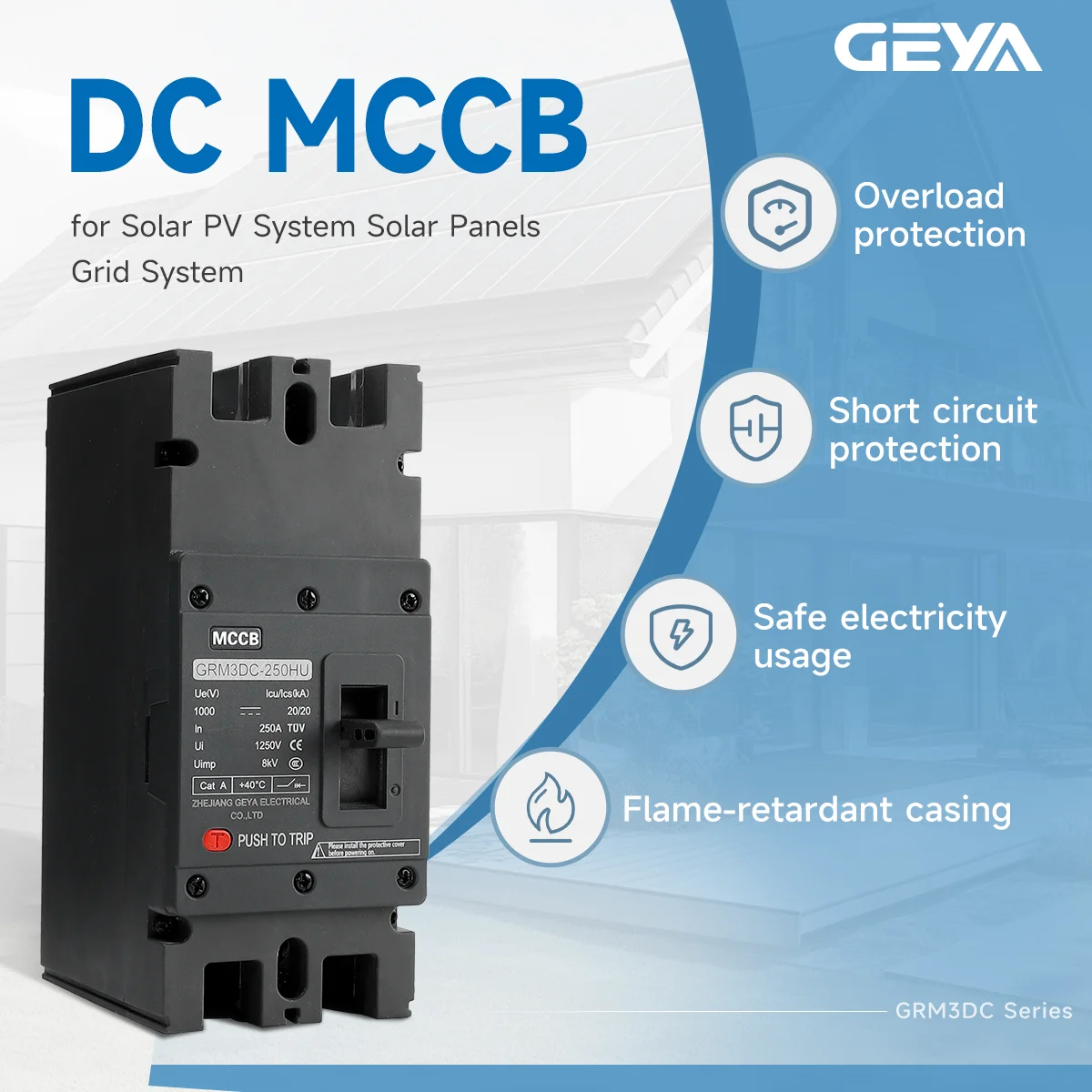 Geya 2P Dc Mccb 100…