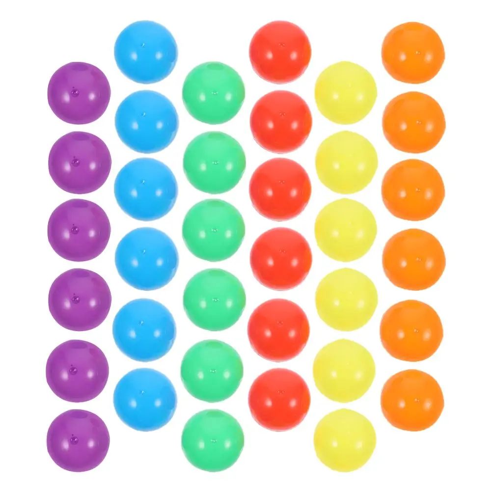 

60 Pcs Colorful Shells Mini Vending Machine Refills Plastic Wrapping Gifts Round Capsules Fillable Candy Boxes Easter