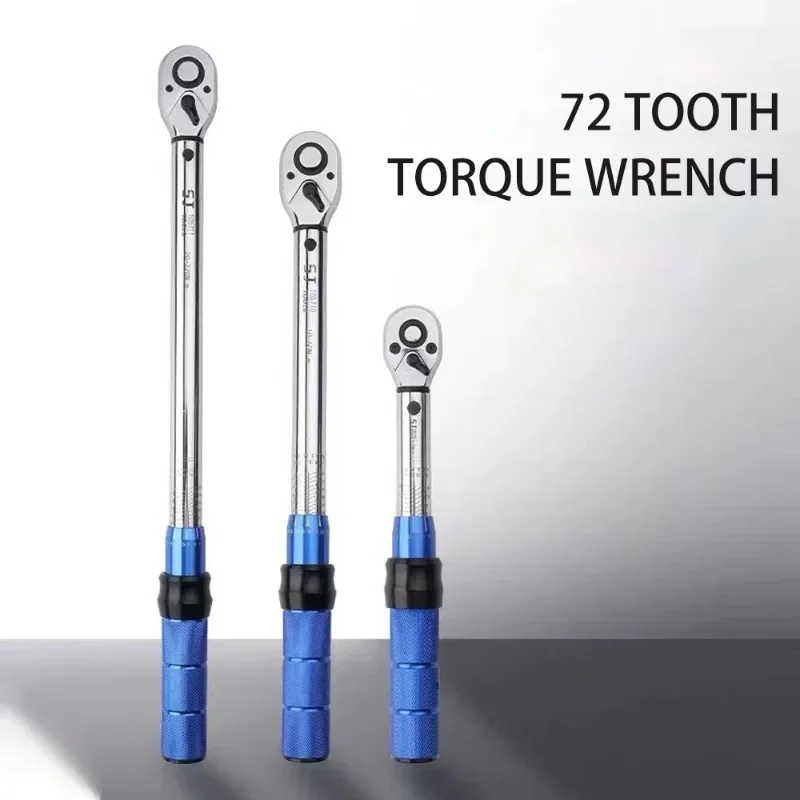 3/8 Inch 5-60N.m Torque Wrench Square Drive Torque Wrench ±3% High Precision Torque Wrench Professional Bicycle Car Hand Tool