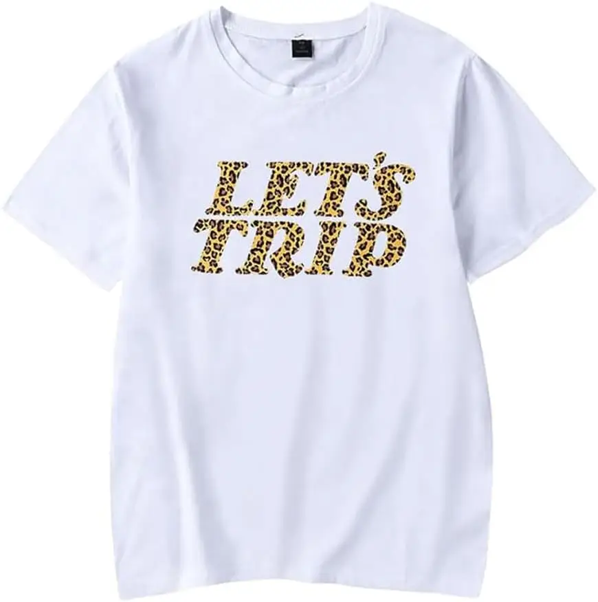 Sturniolo Triplets Let's Trip Cheetah T-Shirt New Logo Merch Women Men Crewneck Short Sleeve Fashion Tee