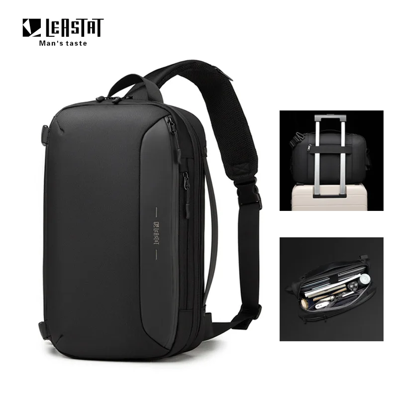 Bolso de hombro con sentido de diseño de alta calidad, bolso de hombro USB multifuncional antirrobo, bolso de mensajero impermeable para viaje