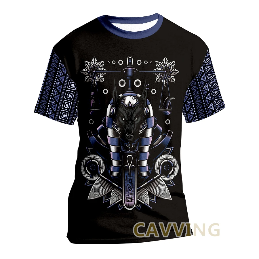 

New 3D Printed God Eye of Egypt Pharaoh Anubis Ancient Egypt Casual T-shirts Harajuku Styles Tops Clothing for Men Fashion