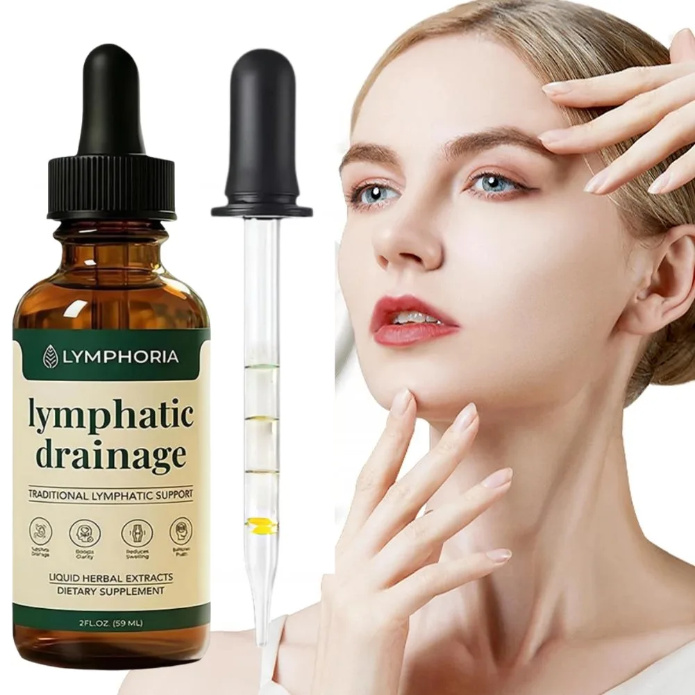 Ampoules de drainage lymphatique naturelles de qualité supérieure, extraits de plantes pour améliorer l'enflure et réparer le système circulatoire, soins quotidiens