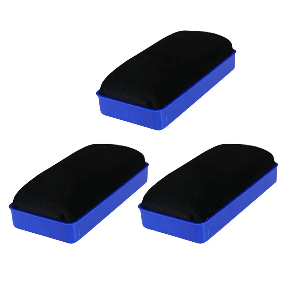 

3Pcs Magnetic Whiteboard Eraser Set Lightweight Premium Plastic Flannel Erasers for Schools Offices Homes Strong Adsorption No