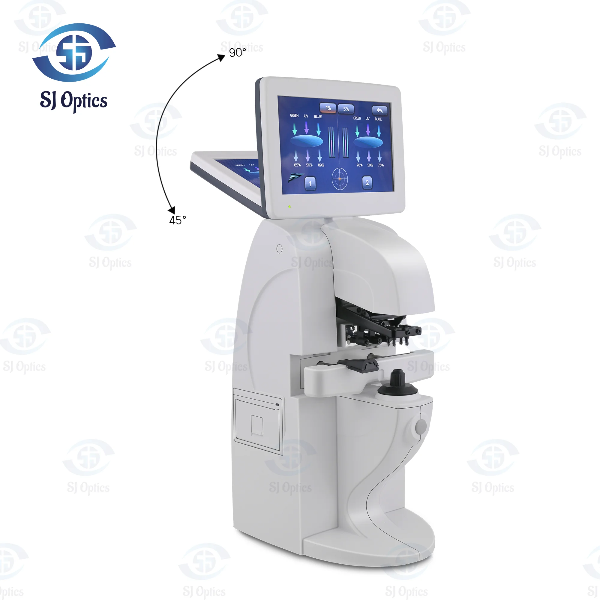 JD2600 Lensmeter Jd-2600C Lensometer 7'' Lcd Touch Screen Digital Automatic Focimeter Xinyuan Auto Lensmeter With PD UV Printer