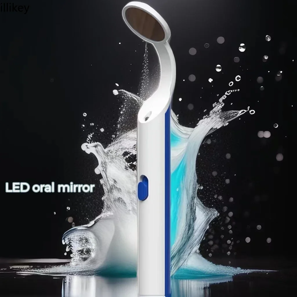 LED Light Oral Endoscope Examination Mirror Reusable Anti Fog Oral and Nasopharyngeal Care Mirror Dental CarePersonal HealthCare