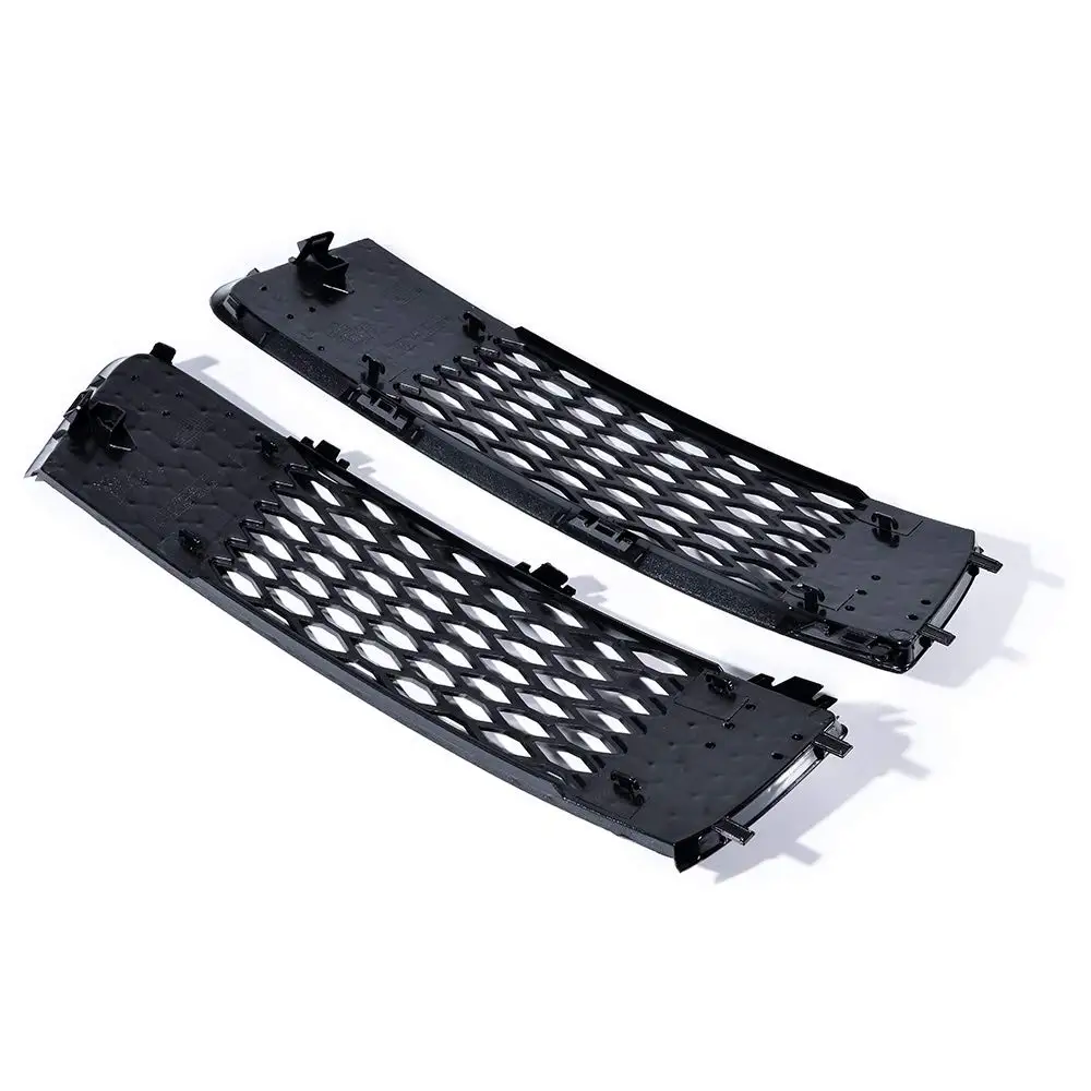 A Pair Car Front Bumper Fog Light Grill Cover For Audi Q7 S-Line 2009 2010 2011 2012 2013 2014 2015 Black Fog Light Grille